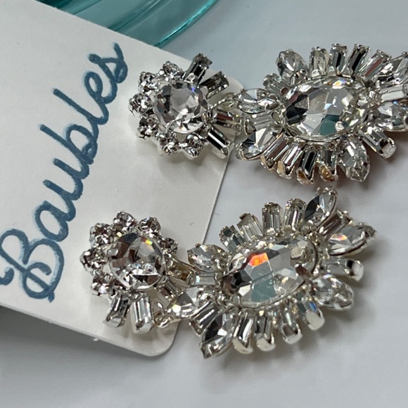 Baubles Chandelier Austrian Crystal Silver Earrings $12 EA or Bundle 3/$20 - Picture 11 of 11
